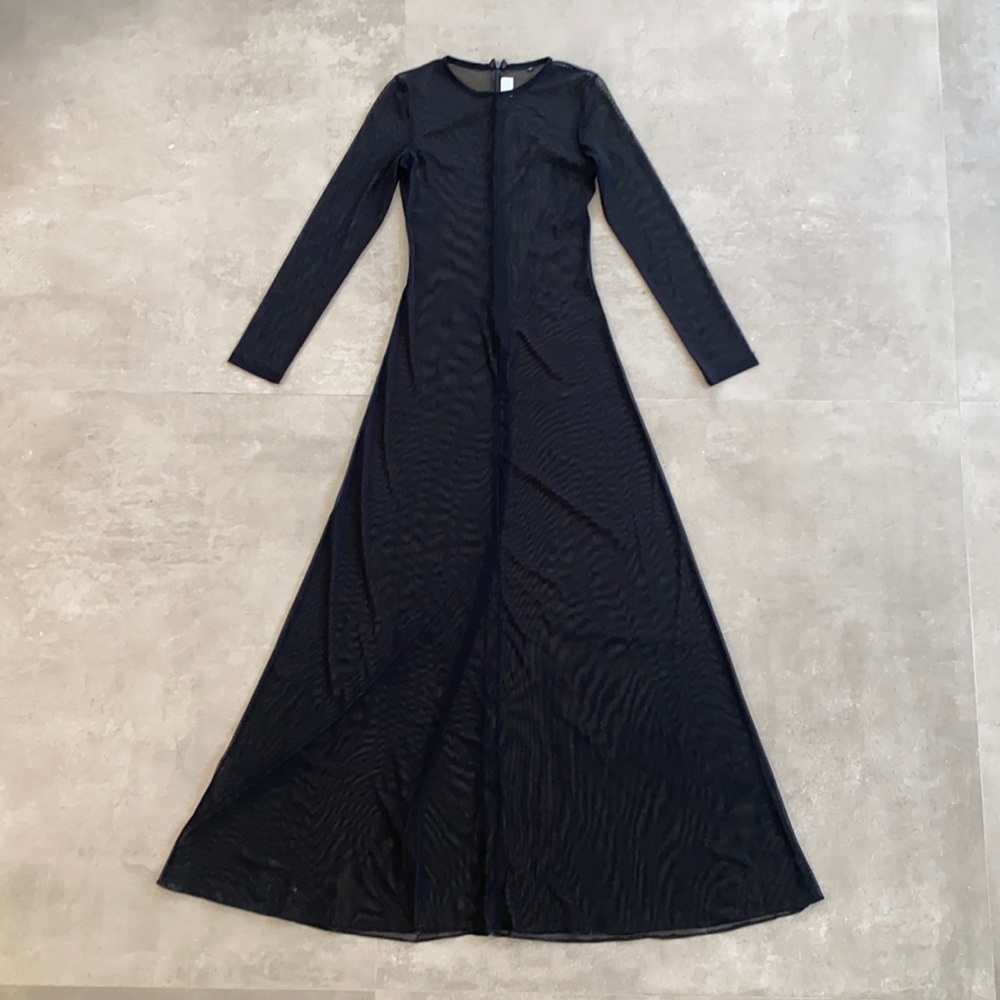 Immacul8 Long Sleeved Flow Mesh Dress, Small